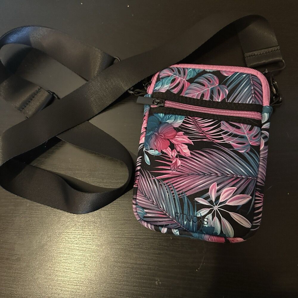 FITKICKS Crossover Crossbody Electric Jungle‎ Collection Purple Black Neoprene